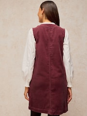 White Stuff Pink Millie Cord Shift Dress - Image 3 of 6