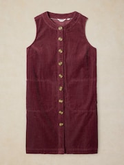 White Stuff Pink Millie Cord Shift Dress - Image 5 of 6