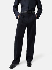 Jigsaw Harley Cotton Turn Up Trousers - Image 1 of 6