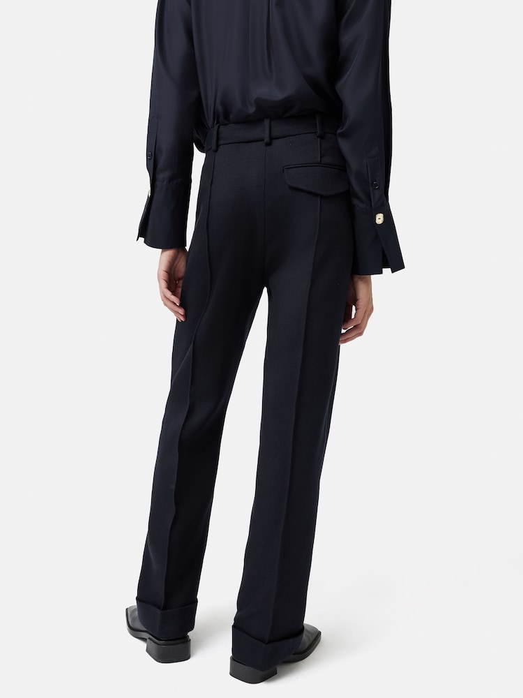 Jigsaw Harley Cotton Turn Up Trousers - Image 2 of 6