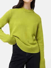 Jigsaw Green Compact Wool Crew Jumper - Image 1 of 7