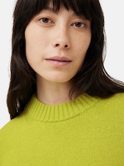 Jigsaw Green Compact Wool Crew Jumper - Image 6 of 7