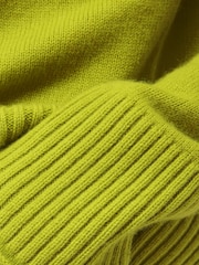 Jigsaw Green Compact Wool Crew Jumper - Image 7 of 7