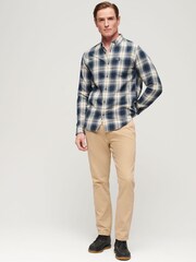Superdry Night Blue Long Sleeve Cotton Lumberjack Shirt - Image 3 of 8