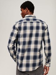 Superdry Night Blue Long Sleeve Cotton Lumberjack Shirt - Image 4 of 8