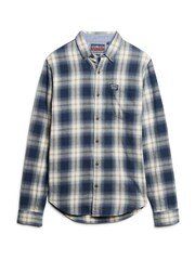 Superdry Night Blue Long Sleeve Cotton Lumberjack Shirt - Image 6 of 8