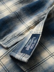 Superdry Night Blue Long Sleeve Cotton Lumberjack Shirt - Image 8 of 8