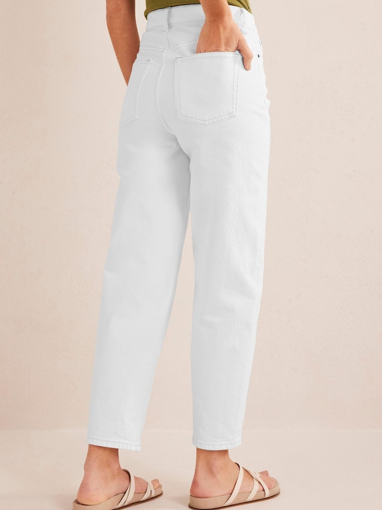Boden White High Rise 90s Tapered Jeans - Image 2 of 6 Boden White High Rise 90s Tapered Jeans - Image 2 of 6