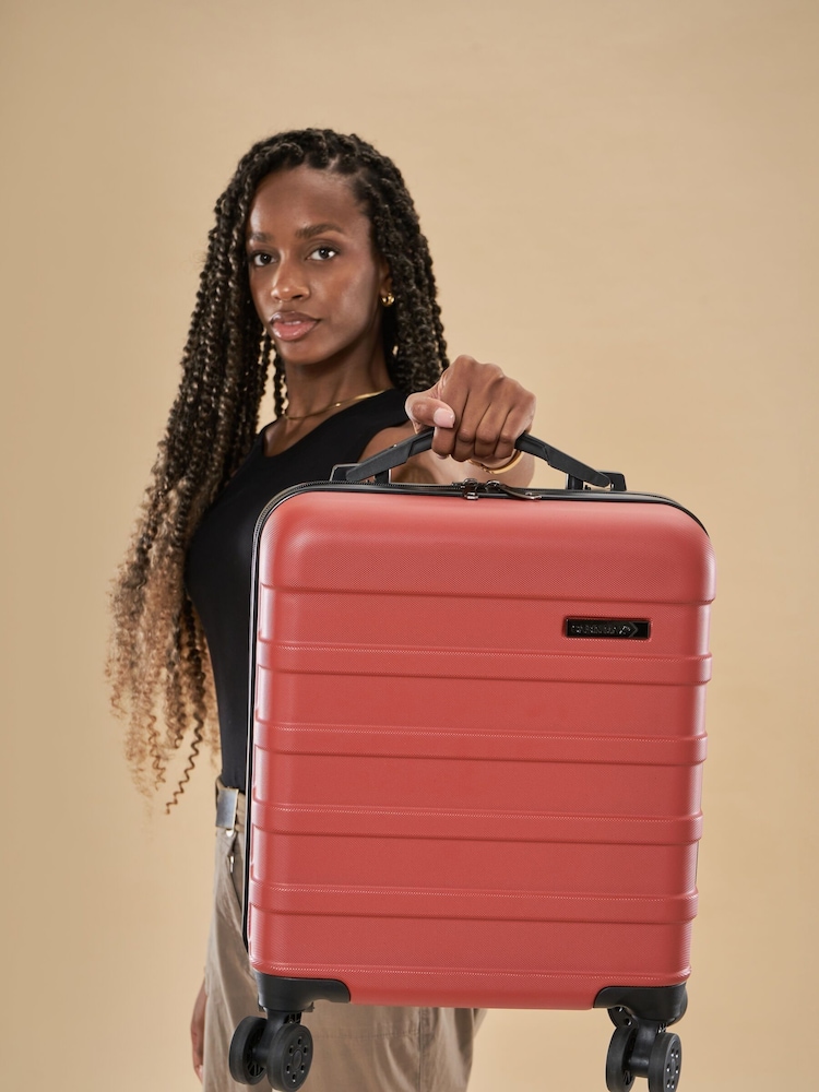 Cabin Max Red Anode Four Wheel Carry On Easyjet Sized Underseat 45cm Suitcase - Image 3 of 6