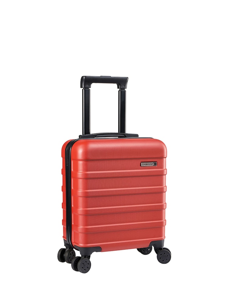 Cabin Max Red Anode Four Wheel Carry On Easyjet Sized Underseat 45cm Suitcase - Image 5 of 6