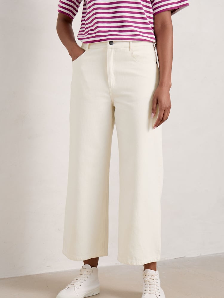 Seasalt Cornwall – Barnes – kurz geschnittene Denim-Hose aus 100 % Baumwolle - Bild 1 von 5