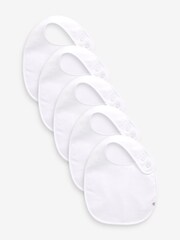 White Bibs 5 Pack - Image 1 of 3