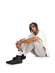 Converse Black Leather High Top Trainers - Image 10 of 11