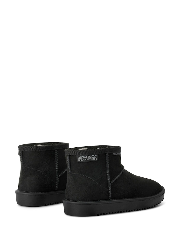 Regatta Black Girls Risley Waterproof Faux Fur Lined Boots - Image 2 of 6