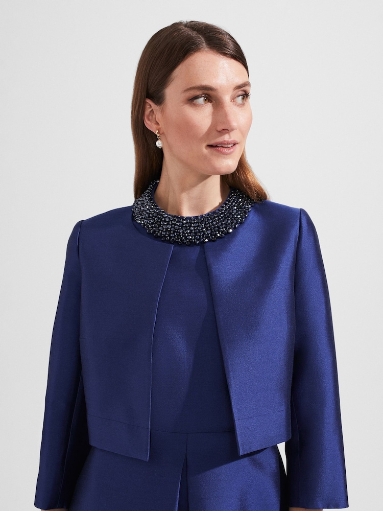 Hobbs Blue Christie Jacket - Image 1 of 3 Hobbs Blue Christie Jacket - Image 1 of 3