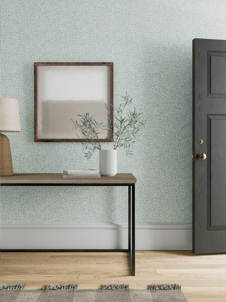 Morris & Co Blue Standen 10.05M Wallpaper - Image 1 of 2