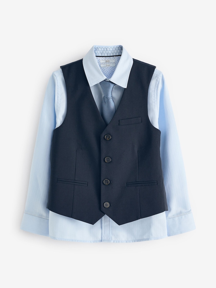 True Navy Set Waistcoat (12mths-16yrs) - Image 1 of 5