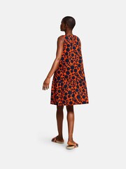Regatta Orange Orla Kiely Summer Sleeveless 100% Cotton Dress - Image 2 of 8