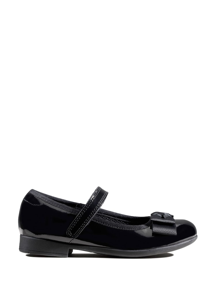 Clarks Black Patent Multi Fit Kids Scala Tap Shoes - Image 1 of 8