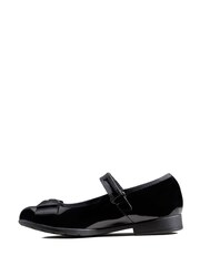 Clarks Black Patent Multi Fit Kids Scala Tap Shoes - Image 3 of 8
