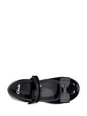Clarks Black Patent Multi Fit Kids Scala Tap Shoes - Image 7 of 8
