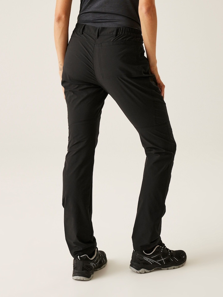 Regatta Black Highton Water Repellent Trousers with UV Protection 40+ - Image 2 of 6