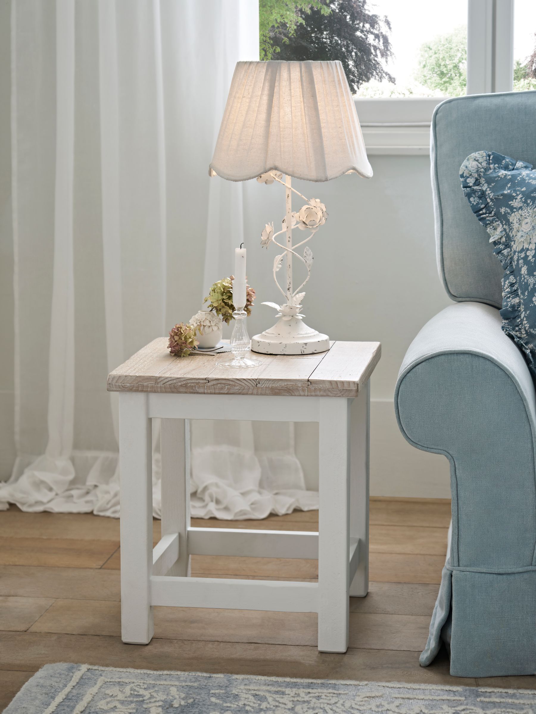 Buy Shabby Chic by Rachel Ashwell® White Loretta Side Table from 