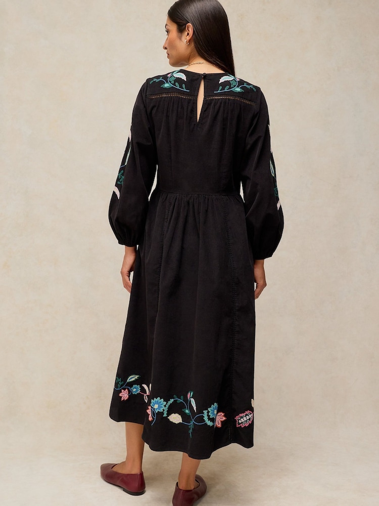 White Stuff Wren Embroidered Cord Dress - Image 2 sur 6