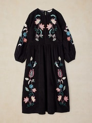White Stuff Wren Embroidered Cord Dress - Image 5 sur 6