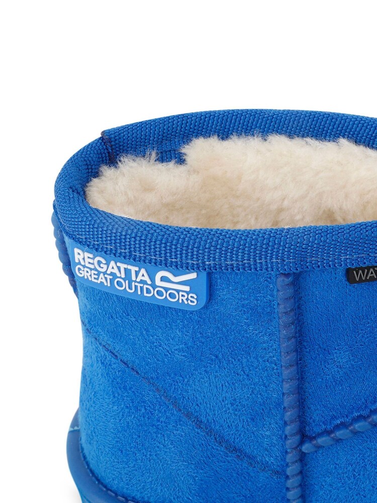 Regatta Blue Girls Risley Waterproof Faux Fur Lined Boots - Image 6 of 6
