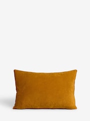 Ochre Yellow 40 x 59cm Soft Velour Cushion - Image 2 of 4