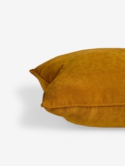 Ochre Yellow 40 x 59cm Soft Velour Cushion - Image 3 of 4
