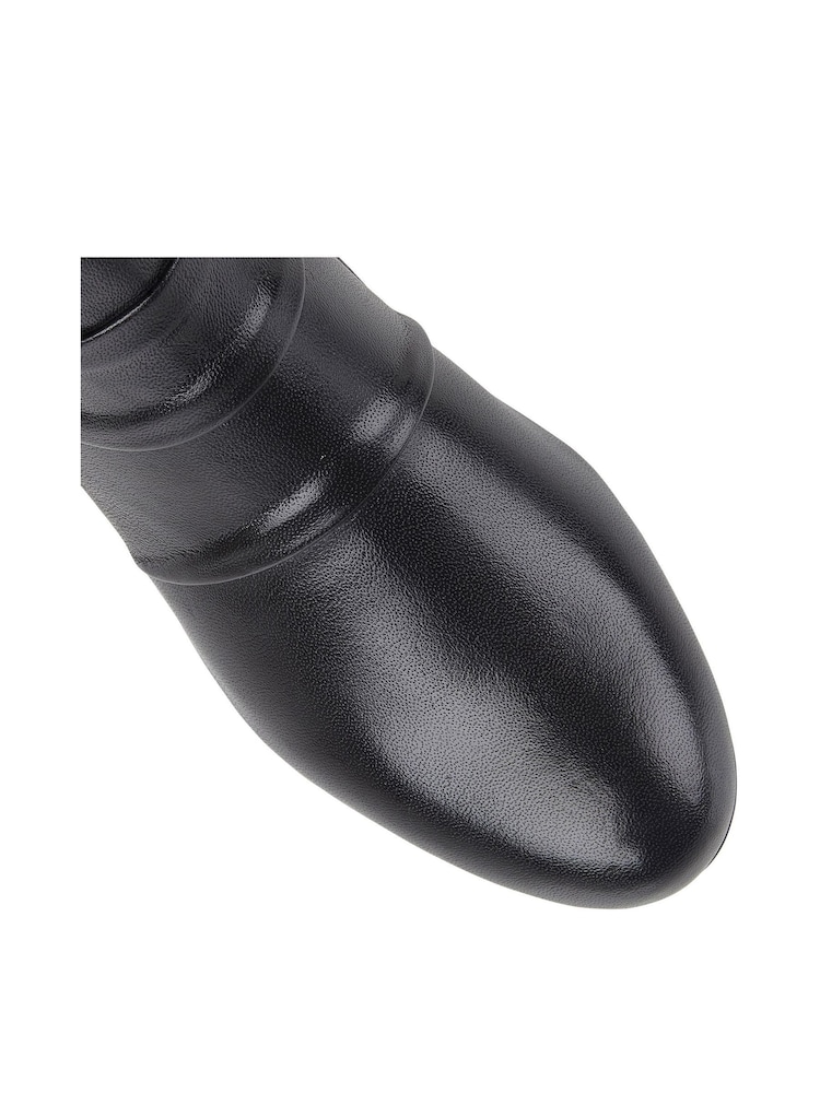 Lotus Black Leather Ankle Boots - Image 4 of 4