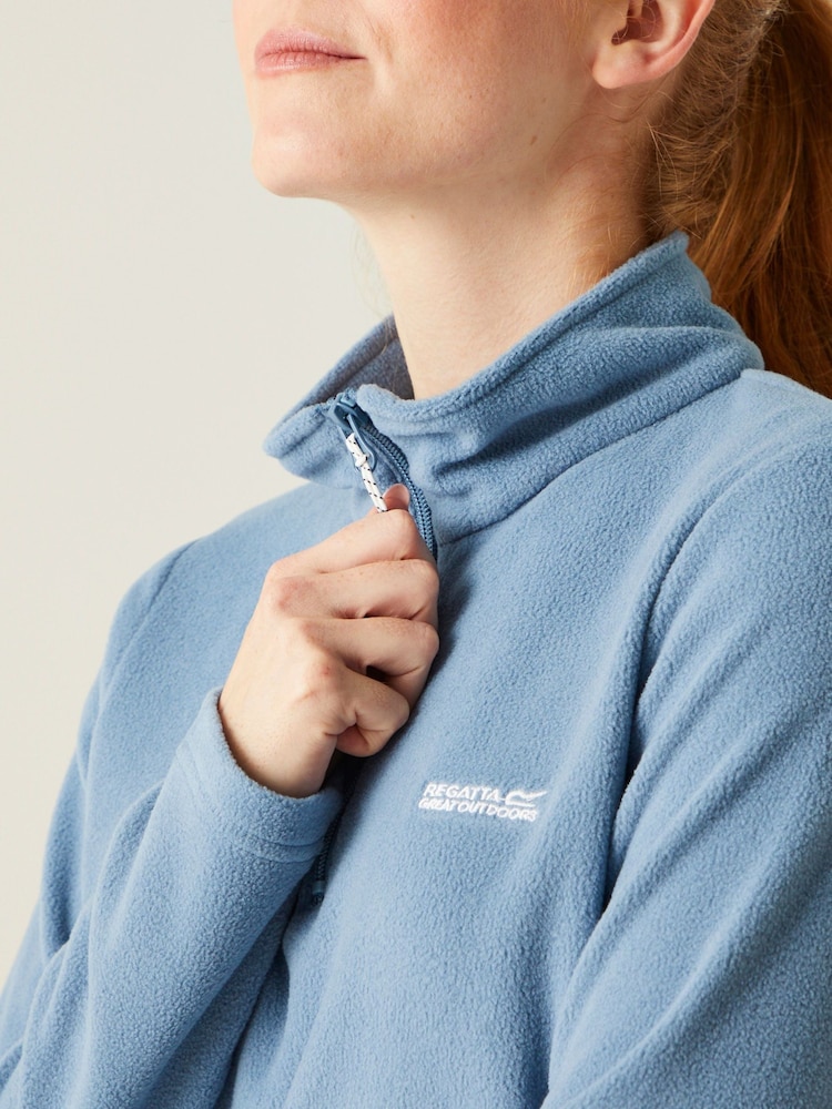 Regatta Light Blue Womens Sweetheart Lightweight Half-Zip Fleece - Image 5 of 8