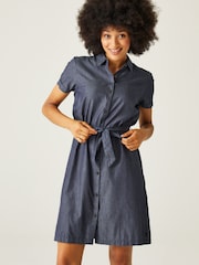 Regatta Blue Rema 100% Cotton Dress - Image 1 of 6