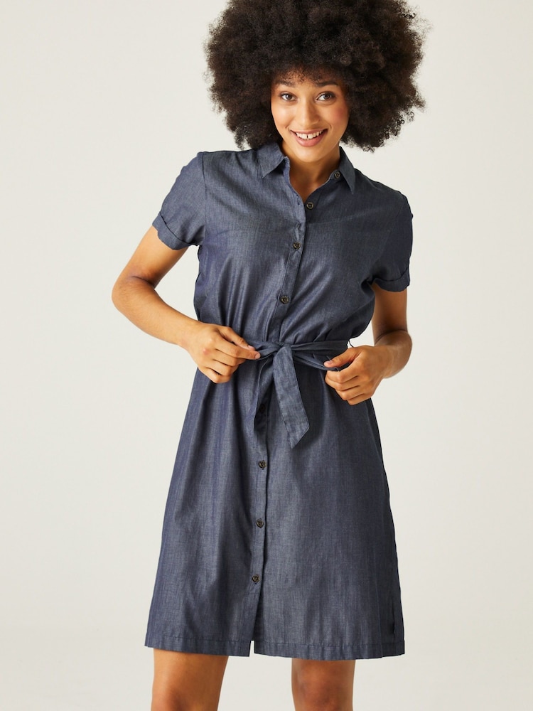 Regatta Blue Rema 100% Cotton Dress - Image 1 of 6