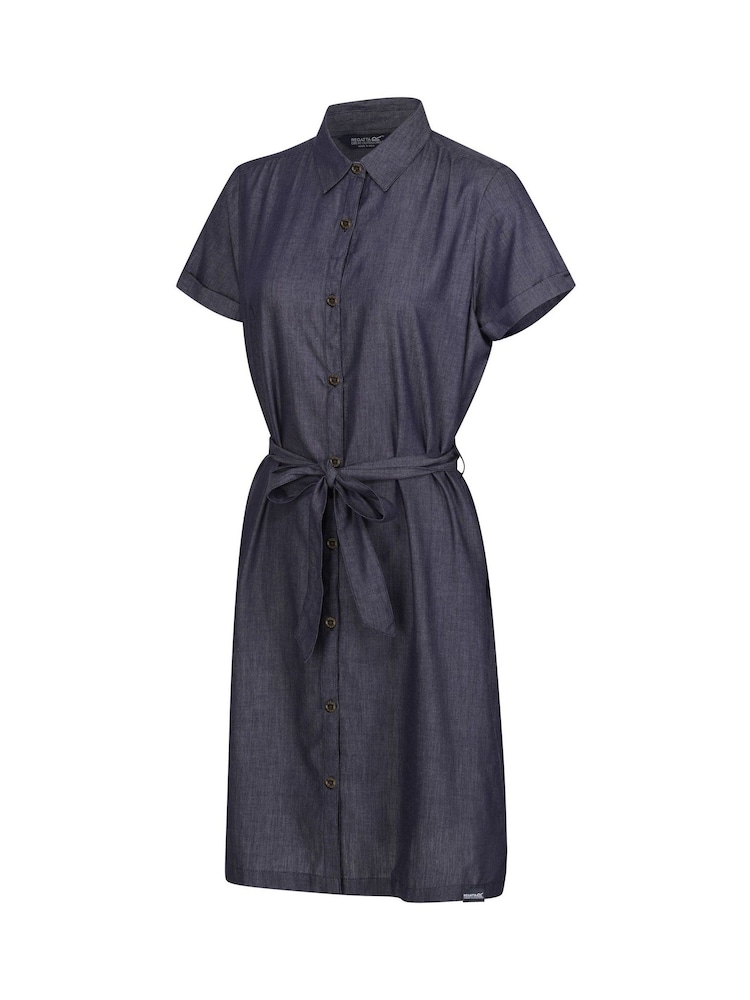 Regatta Blue Rema 100% Cotton Dress - Image 6 of 6