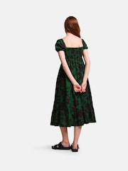 Regatta Green Orla Kiely Midi Summer 100% Cotton Dress - Image 2 of 6
