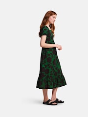 Regatta Green Orla Kiely Midi Summer 100% Cotton Dress - Image 3 of 6