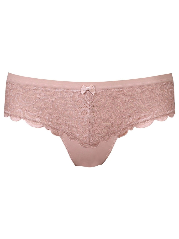 Pour Moi Almond Natural Romance Bikini Knickers - Image 2 of 3