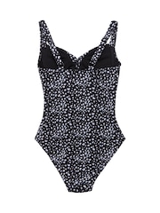 Regatta Black Print Sakari Tummy Control Swimsuit - Image 6 of 7