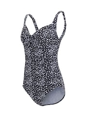Regatta Black Print Sakari Tummy Control Swimsuit - Image 7 of 7