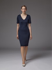 LK Bennett Blue Natasha Dress - Image 2 of 4