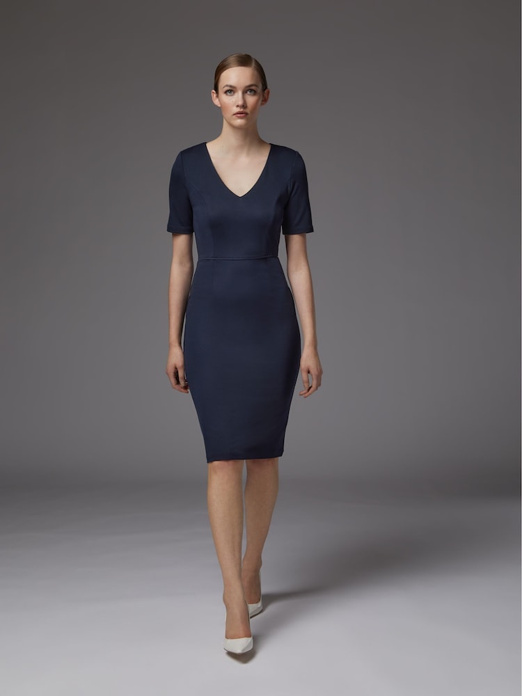 LK Bennett Blue Natasha Dress - Image 2 of 4