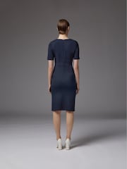 LK Bennett Blue Natasha Dress - Image 3 of 4