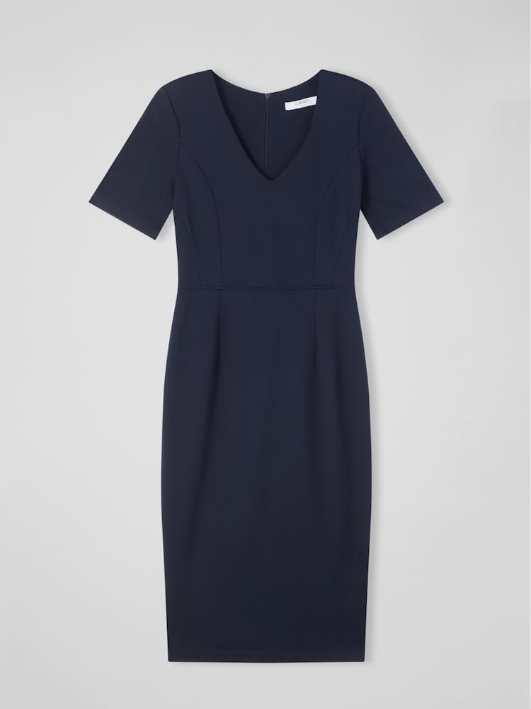 LK Bennett Blue Natasha Dress - Image 4 of 4
