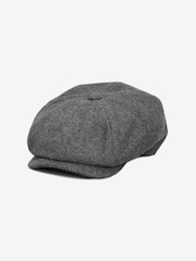 Grey 'Christys' London Wool Baker Boy Hat - Image 2 of 3