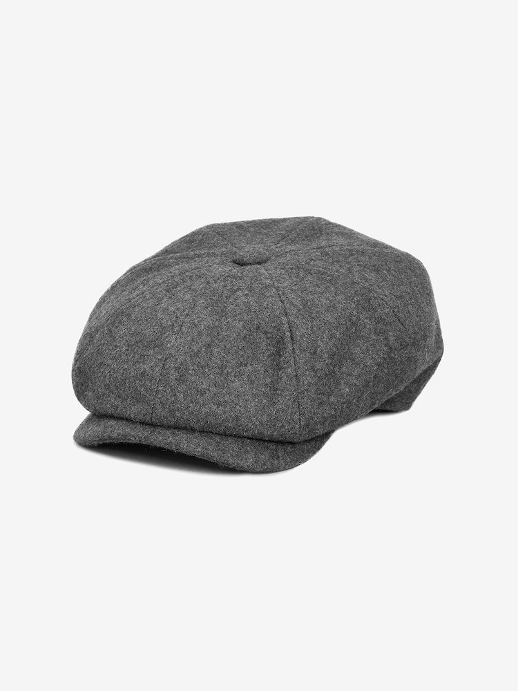 Grey 'Christys' London Wool Baker Boy Hat - Image 2 of 3