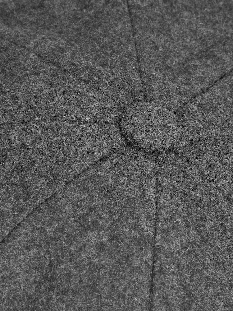 Grey 'Christys' London Wool Baker Boy Hat - Image 3 of 3