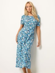 M&Co Blue Empire Waist Dress - Image 2 of 5